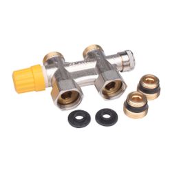 Danfoss Anschlussarmatur VHS-UN Heizkörper R 1/2", Durchgangsausführung, vernickelt, ... DANFOSS-013G4742 5702420036113 (Abb. 1)