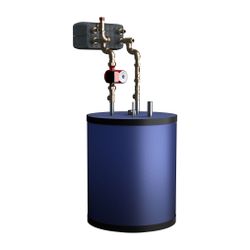 Danfoss Speicherladesystem ThermoDual S 100-22, 100L, 22kW, Edelstahl, Kupfer HEX... DANFOSS-161L0976 5715162705025 (Abb. 1)