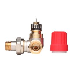 Danfoss Ventilgehäuse RA-N, DN 10, R 3/8", Winkelausführung rechts, matt vernickelt, ... DANFOSS-013G0231 5702420014739 (Abb. 1)