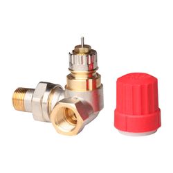 Danfoss Ventilgehäuse RA-N, DN 10, R 3/8", Winkelausführung rechts, matt vernickelt, ... DANFOSS-013G0231 5702420014739 (Abb. 1)
