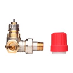Danfoss Ventilgehäuse RA-N, DN 10, R 3/8", Winkelausführung links, matt vernickelt, 0... DANFOSS-013G0232 5702420010694 (Abb. 1)