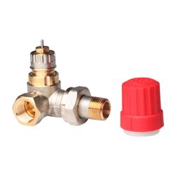 Danfoss Ventilgehäuse RA-N, DN 10, R 3/8", Winkelausführung links, matt vernickelt, 0... DANFOSS-013G0232 5702420010694 (Abb. 1)