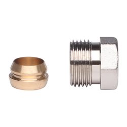 Danfoss Klemmverbinder, R 3/8" Außengewinde auf 10mm, für Stahl- und Kupferrohre... DANFOSS-013G4100 5702420033105 (Abb. 1)