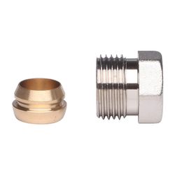 Danfoss Klemmverbinder, R 3/8" Außengewinde auf 10mm, für Stahl- und Kupferrohre... DANFOSS-013G4100 5702420033105 (Abb. 1)