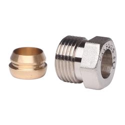 Danfoss Klemmverbinder, R 3/8" Außengewinde auf 10mm, für Stahl- und Kupferrohre... DANFOSS-013G4100 5702420033105 (Abb. 1)