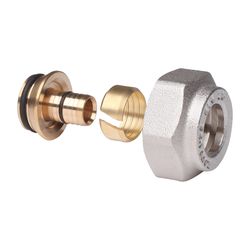 Danfoss Klemmverbinder, G 3/4" Innengewinde auf 14x2mm, für VPE-Kunststoffrohre PEX... DANFOSS-013G4154 5702420032887 (Abb. 1)