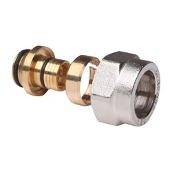 Danfoss Klemmverbinder, G 3/4" Innengewinde auf 20x2,5mm, für VPE-Kunststoffrohre PEX... DANFOSS-013G4161 5702420033471 (Abb. 1)
