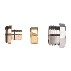 Danfoss Klemmverbinder, R 1/2"AG auf 14x2mm, für Alu-Verbundrohre AluPex, vernickelt... DANFOSS-013G4174 5702420033006 (Abb. 1)