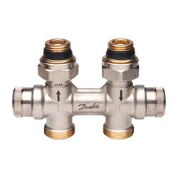 Danfoss dynamischer Hahnblock RLV-KDV, für Ventil-Heizkörper, R 1/2", Durchgangsausfü... DANFOSS-013G7870 5702425155307 (Abb. 1)