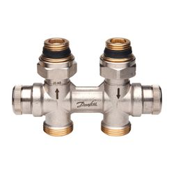 Danfoss dynamischer Hahnblock RLV-KDV, für Ventil-Heizkörper, R 1/2", Durchgangsausfü... DANFOSS-013G7870 5702425155307 (Abb. 1)