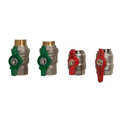 Danfoss Kugelhahn-Set für Termix One 4 Kugelhähne, 2x DVGW und 2x Heizungskugelhahn, ... DANFOSS-004U3092 5706560746376 (Abb. 1)