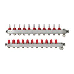 Danfoss Verteiler für Fussbodenheizungen SSM-11F 11 Kreise, mit Durchflussanzeige, 08... DANFOSS-088U0761 5702425114748 (Abb. 1)
