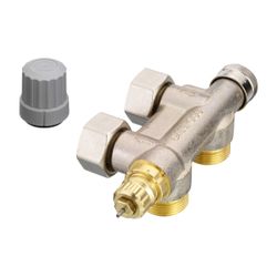 Danfoss Anschlussarmatur VHS-E für Einrohrheizung, R 1/2", Eckausführung, Verkehrswei... DANFOSS-013G4691 5702420046709 (Abb. 1)