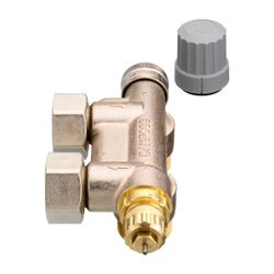 Danfoss Anschlussarmatur VHS-E für Einrohrheizung, R 1/2", Eckausführung, Verkehrswei... DANFOSS-013G4691 5702420046709 (Abb. 1)