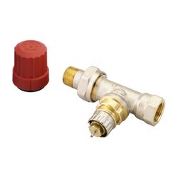 Danfoss Ventilgehäuse RA-N, DN 10, R 3/8", Durchgangsausführung, matt vernickelt, 013... DANFOSS-013G0032 5702420009292 (Abb. 1)