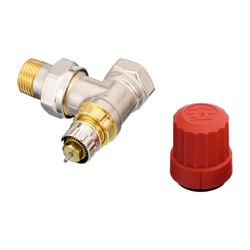Danfoss Ventilgehäuse RA-N, DN 15, R 1/2", Eckausführung, matt vernickelt, 013G0033... DANFOSS-013G0033 5702420007847 (Abb. 1)