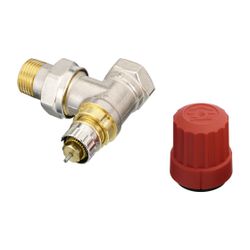 Danfoss Ventilgehäuse RA-N, DN 15, R 1/2", Eckausführung, matt vernickelt, 013G0033... DANFOSS-013G0033 5702420007847 (Abb. 1)