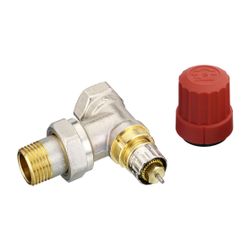 Danfoss Ventilgehäuse RA-N, DN 15, R 1/2", Eckausführung, matt vernickelt, 013G0033... DANFOSS-013G0033 5702420007847 (Abb. 1)