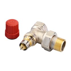 Danfoss Ventilgehäuse RA-N, DN 20, R 3/4", Eckausführung, matt vernickelt, 013G0035... DANFOSS-013G0035 5702420003276 (Abb. 1)
