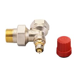 Danfoss Ventilgehäuse RA-N, DN 25, R 1", Eckausführung, matt vernickelt, 013G0037... DANFOSS-013G0037 5702420001678 (Abb. 1)