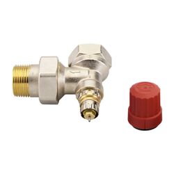 Danfoss Ventilgehäuse RA-N, DN 25, R 1", Eckausführung, matt vernickelt, 013G0037... DANFOSS-013G0037 5702420001678 (Abb. 1)