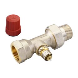 Danfoss Ventilgehäuse RA-N, DN 25, R 1", Durchgangsausführung, matt vernickelt, 013G0... DANFOSS-013G0038 5702420003054 (Abb. 1)