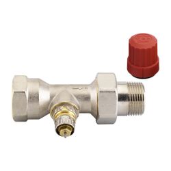 Danfoss Ventilgehäuse RA-N, DN 25, R 1", Durchgangsausführung, matt vernickelt, 013G0... DANFOSS-013G0038 5702420003054 (Abb. 1)