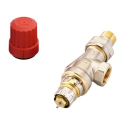 Danfoss Ventilgehäuse RA-N, DN 10, R 3/8", Axialausführung, matt vernickelt, 013G0151... DANFOSS-013G0151 5702420007366 (Abb. 1)