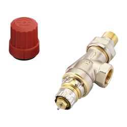 Danfoss Ventilgehäuse RA-N, DN 10, R 3/8", Axialausführung, matt vernickelt, 013G0151... DANFOSS-013G0151 5702420007366 (Abb. 1)