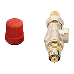Danfoss Ventilgehäuse RA-N, DN 10, R 3/8", Axialausführung, matt vernickelt, 013G0151... DANFOSS-013G0151 5702420007366 (Abb. 1)