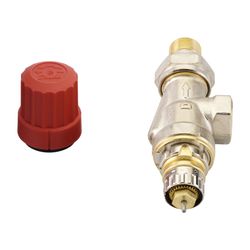 Danfoss Ventilgehäuse RA-N, DN 10, R 3/8", Axialausführung, matt vernickelt, 013G0151... DANFOSS-013G0151 5702420007366 (Abb. 1)