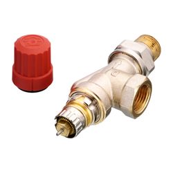 Danfoss Ventilgehäuse RA-N, DN 15, R 1/2", Axialausführung, matt vernickelt, 013G0153... DANFOSS-013G0153 5702420007854 (Abb. 1)