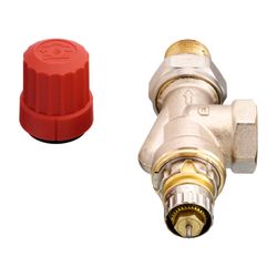 Danfoss Ventilgehäuse RA-N, DN 15, R 1/2", Axialausführung, matt vernickelt, 013G0153... DANFOSS-013G0153 5702420007854 (Abb. 1)