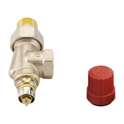 Danfoss Ventilgehäuse RA-N, DN 20, R 3/4", Axialausführung, matt vernickelt, 013G0155... DANFOSS-013G0155 5702420009940 (Abb. 1)