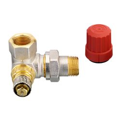 Danfoss Ventilgehäuse RA-N, DN 15, R 1/2", Winkelausführung rechts, matt vernickelt, ... DANFOSS-013G0233 5702420000657 (Abb. 1)