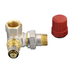 Danfoss Ventilgehäuse RA-N, DN 15, R 1/2", Winkelausführung rechts, matt vernickelt, ... DANFOSS-013G0233 5702420000657 (Abb. 1)