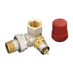 Danfoss Ventilgehäuse RA-N, DN 15, R 1/2", Winkelausführung links, matt vernickelt, 0... DANFOSS-013G0234 5702420003887 (Abb. 1)