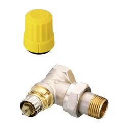 Danfoss Ventilgehäuse RA-UN, DN 15, R 1/2", Eckausführung, matt vernickelt, 013G3003... DANFOSS-013G3003 5702421034514 (Abb. 1)