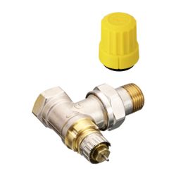 Danfoss Ventilgehäuse RA-UN, DN 15, R 1/2", Eckausführung, matt vernickelt, 013G3003... DANFOSS-013G3003 5702421034514 (Abb. 1)