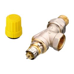 Danfoss Ventilgehäuse RA-UN, DN 15, R 1/2", Axialausführung, matt vernickelt, 013G304... DANFOSS-013G3043 5702421034569 (Abb. 1)