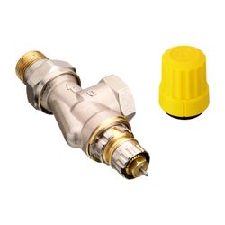 Danfoss Ventilgehäuse RA-UN, DN 15, R 1/2", Axialausführung, matt vernickelt, 013G304... DANFOSS-013G3043 5702421034569 (Abb. 1)