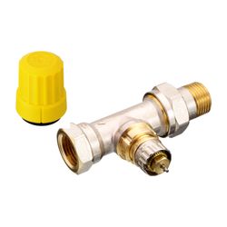 Danfoss Ventilgehäuse RA-UR, DN 15, R 1/2", Durchgangsausführung, matt vernickelt, 01... DANFOSS-013G3228 5702420032467 (Abb. 1)