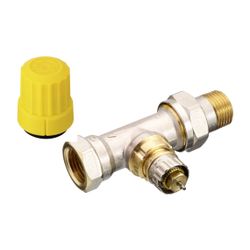 Danfoss Ventilgehäuse RA-UR, DN 15, R 1/2", Durchgangsausführung, matt vernickelt, 01... DANFOSS-013G3228 5702420032467 (Abb. 1)