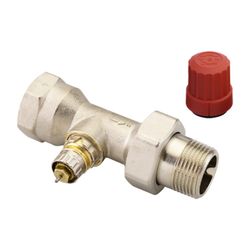 Danfoss Ventilgehäuse RA-N, DN 25, R 1", Durchgangsausführung, matt vernickelt, 013G0... DANFOSS-013G0038 5702420003054 (Abb. 1)