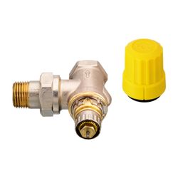 Danfoss Ventilgehäuse RA-UR, DN 15, R 1/2", Eckausführung, matt vernickelt, 013G3229... DANFOSS-013G3229 5702420032481 (Abb. 1)
