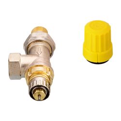 Danfoss Ventilgehäuse RA-UR, DN 10, R 3/8", Axialausführung, matt vernickelt, 013G329... DANFOSS-013G3297 5702420013749 (Abb. 1)