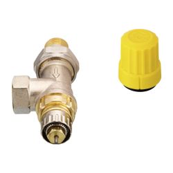 Danfoss Ventilgehäuse RA-UR, DN 10, R 3/8", Axialausführung, matt vernickelt, 013G329... DANFOSS-013G3297 5702420013749 (Abb. 1)