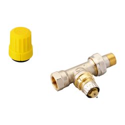 Danfoss Ventilgehäuse RA-UR, DN 10, R 3/8", Durchgangsausführung, matt vernickelt, 01... DANFOSS-013G3298 5702420003955 (Abb. 1)