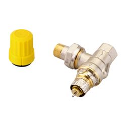 Danfoss Ventilgehäuse RA-UR, DN 10, R 3/8", Eckausführung, matt vernickelt, 013G3299... DANFOSS-013G3299 5702420000244 (Abb. 1)