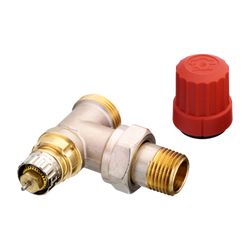 Danfoss Ventilgehäuse RA-N, DN 15, G 3/4" AG, Eckausführung, matt vernickelt, 013G420... DANFOSS-013G4201 5702420048000 (Abb. 1)